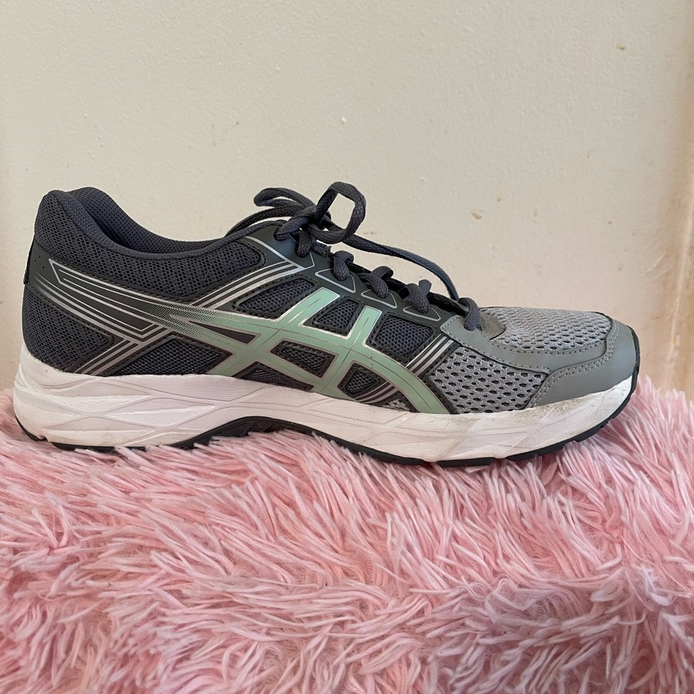 ASICS GEL-CONTEND 4 : Mid Grey/Glacier Sea/Silver women’s running shoes SZ 9 - Picture 7 of 15